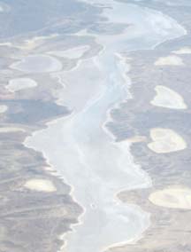 Estancia Dry Lakes from 30,000'