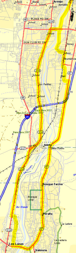 Los Lunas Spin Route