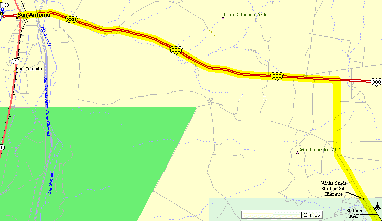 Trinity Site Access Map