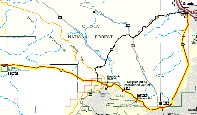 El Malpais Map